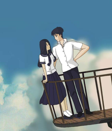 Two person costom ghibli art